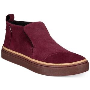 TOMS Paxton Slip On Chukka Sneaker Maroon Size 8.5